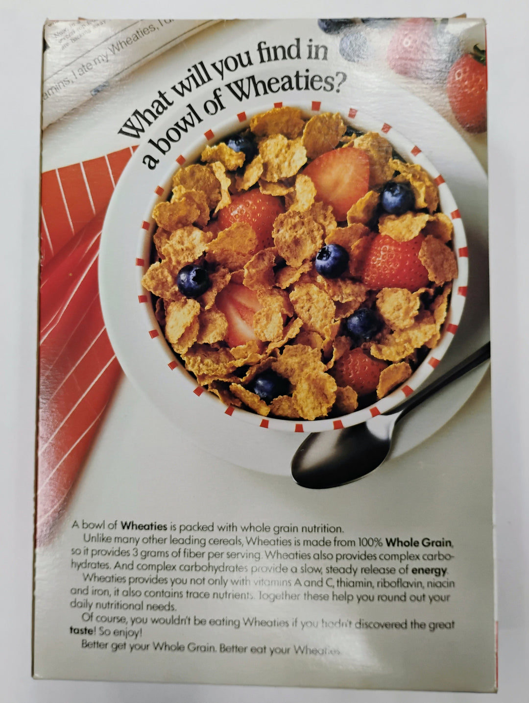 18 oz General Mills Wheaties Michael Jordan W/ Gym Bag & Wheaties Box  Empty Box