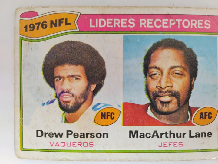 1977 Topps Mexican Football Recieving Leaders # 2 D. Pearson/ M. Lane SP