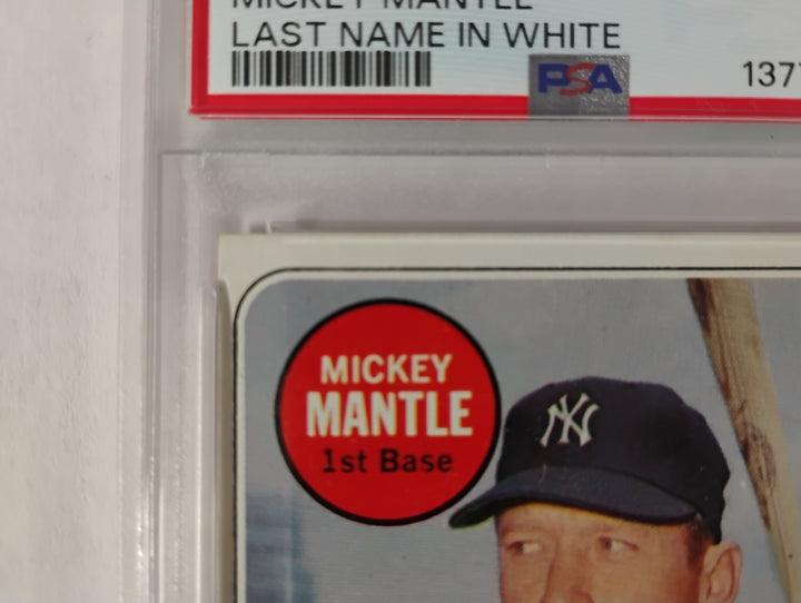 1969 Topps Baseball Mickey Mantle #500 White Letter PSA 4 VG-EX