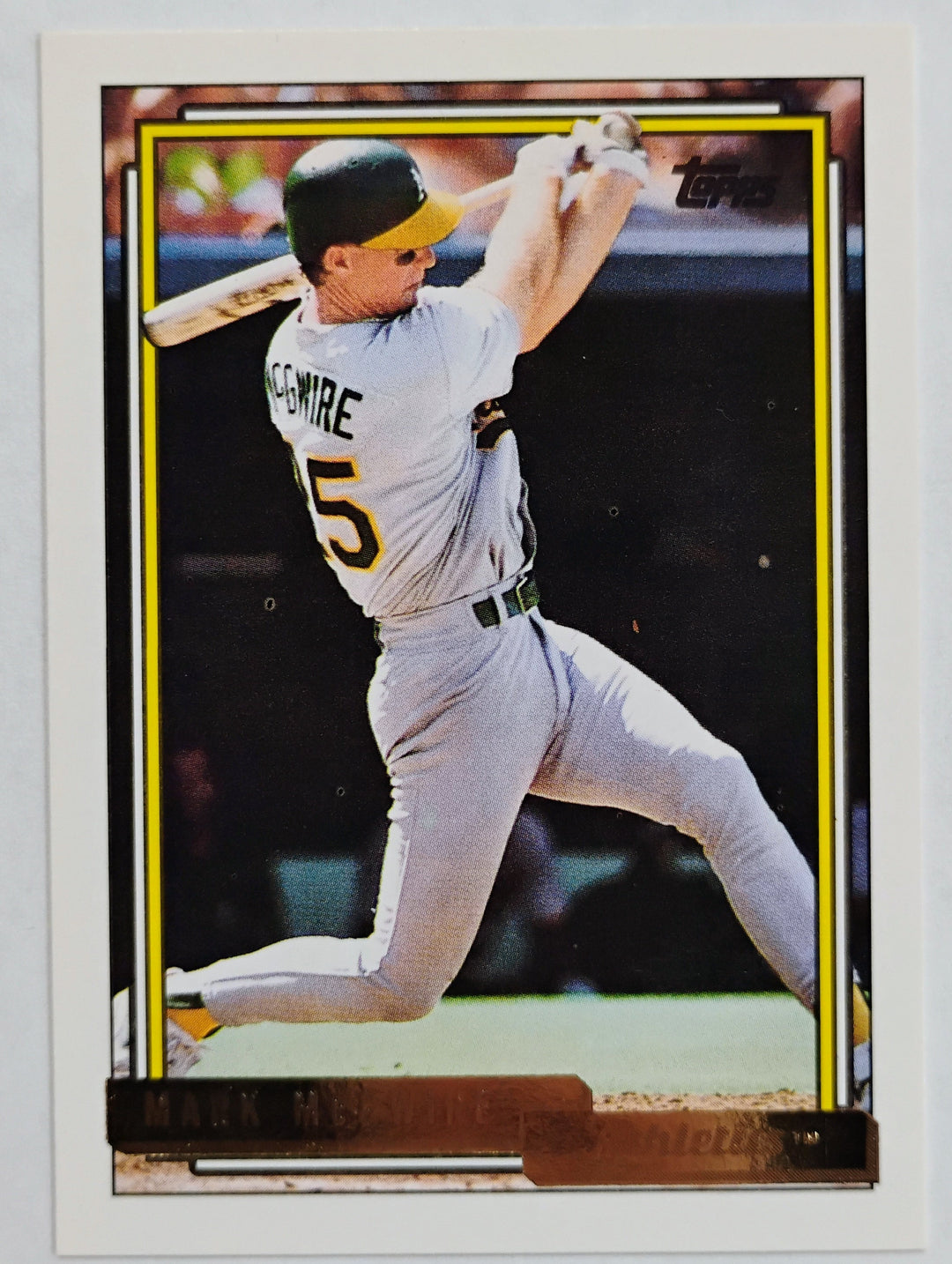 1992 Topps Baseball Mark Mcgwire #450 Gold