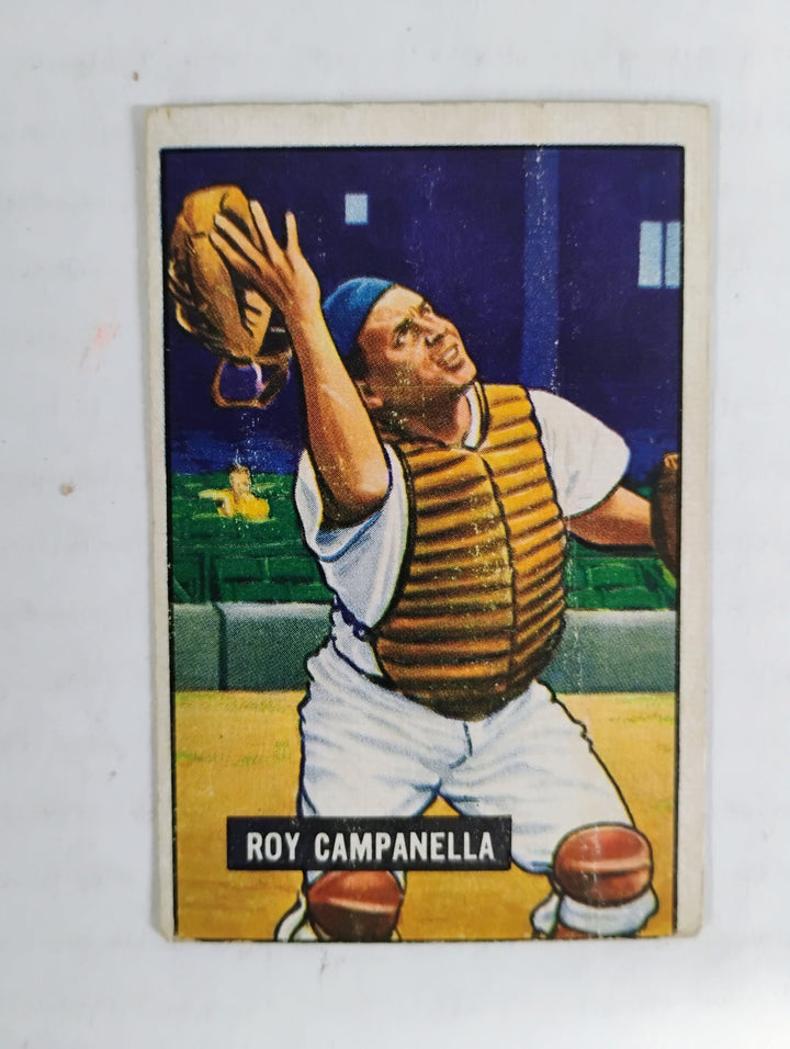 1951 Bowman Baseball Roy Campanella #31 Good Partial Set Break