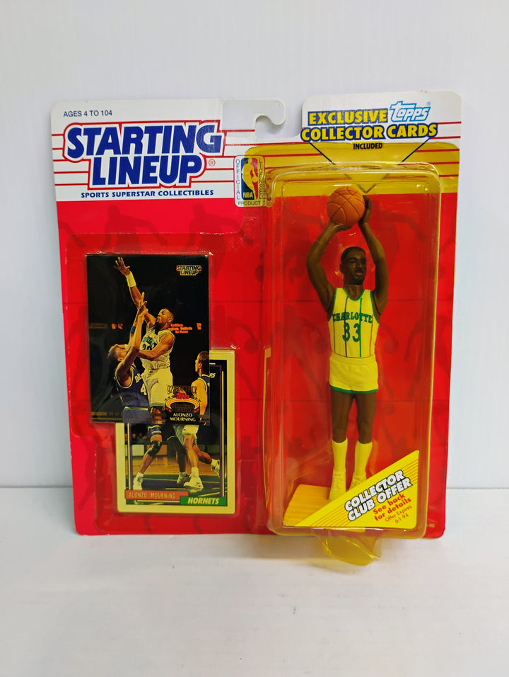 1993 Starting Lineup Alonzo Mourning Exclusive Topps Cards