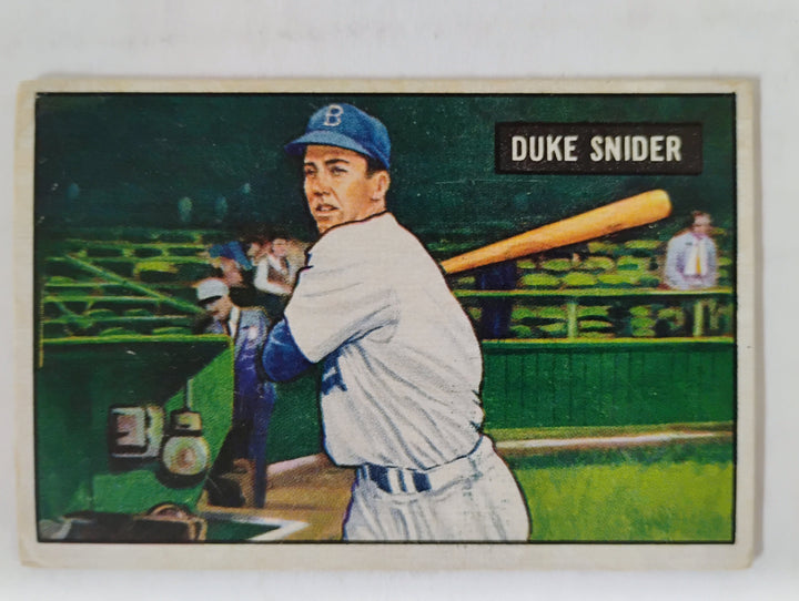1951 Bowman Baseball Duke Snider #32 VG Partial Set Break