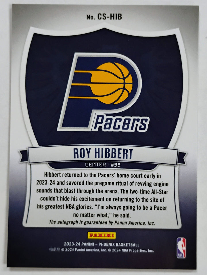 2023-24 Panini Phoenix Basketball Roy Hibbert #CS-HIB Cursade