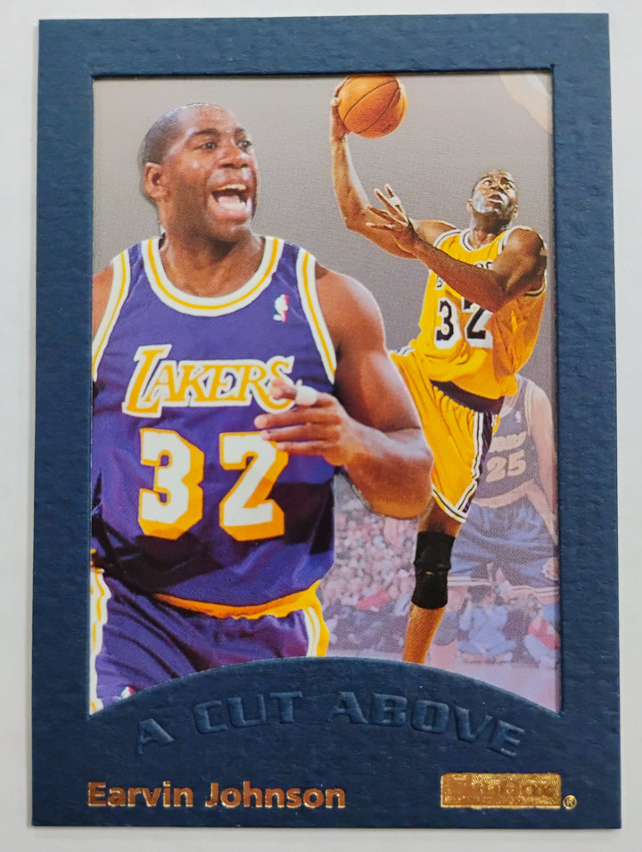 1996 Skybox Basketball  Earvin Johnson #6 A Cut Above