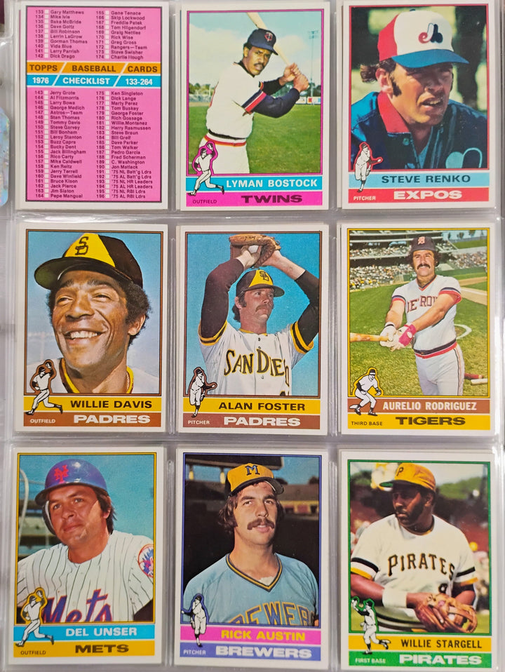 1976 Topps Baseball Complete Set EX-Mint