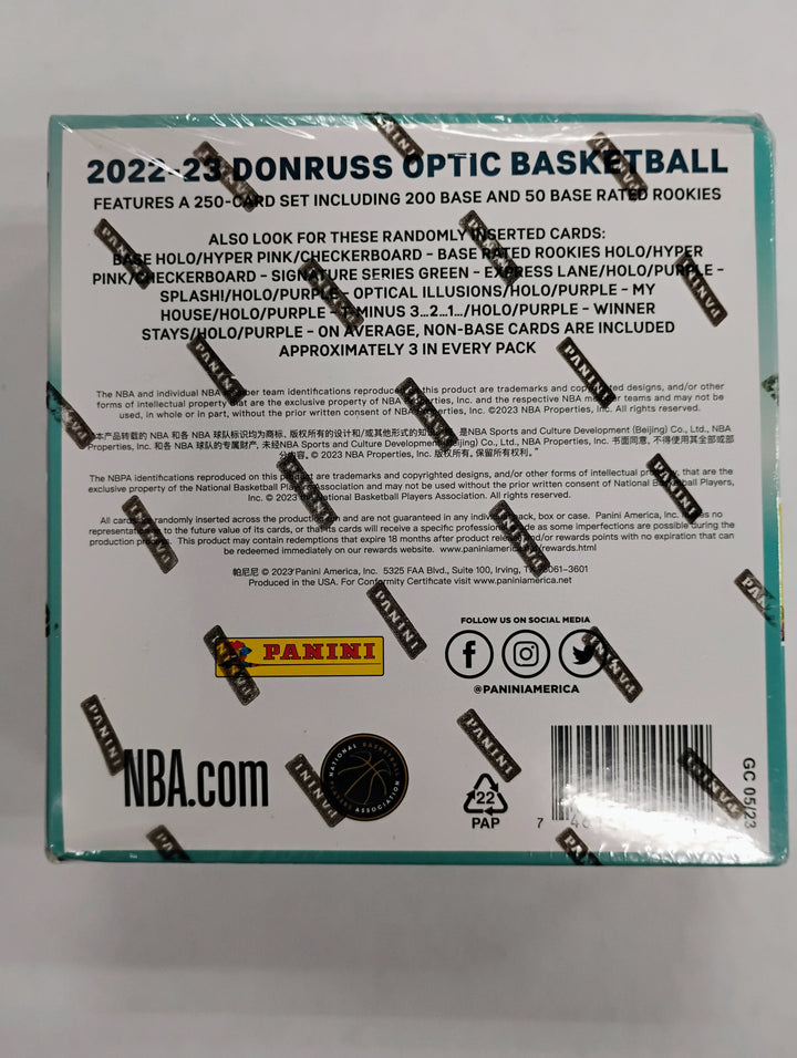 2022-23 Panini Doonruss Optic Basketball Hyper Pink Prizms Mega Box