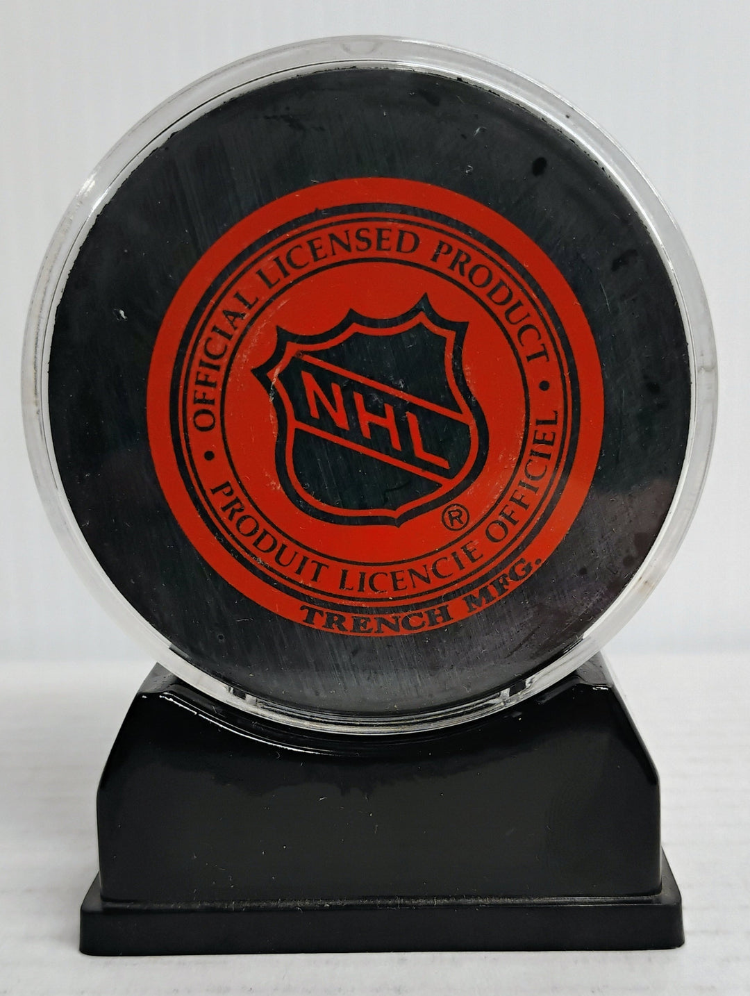 Detroit Red Wings Hocket Ted Lindsay Autographed Puck W/ Stand  No COA