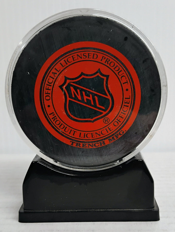 Detroit Red Wings Hocket Ted Lindsay Autographed Puck W/ Stand  No COA