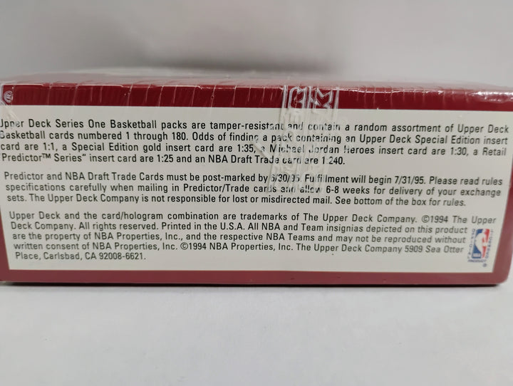 1994-95 Upper Deck Basketball Series 1 Retail  Sealed Box