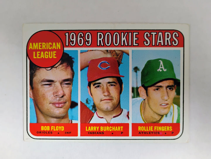1969 Topps Baseball R. Fingers/B. Floyd/L. Burchart RC #597 NM-Mint