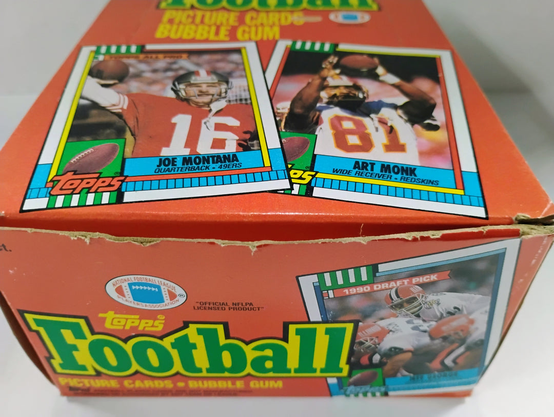 1990 Topps Football Wax Box