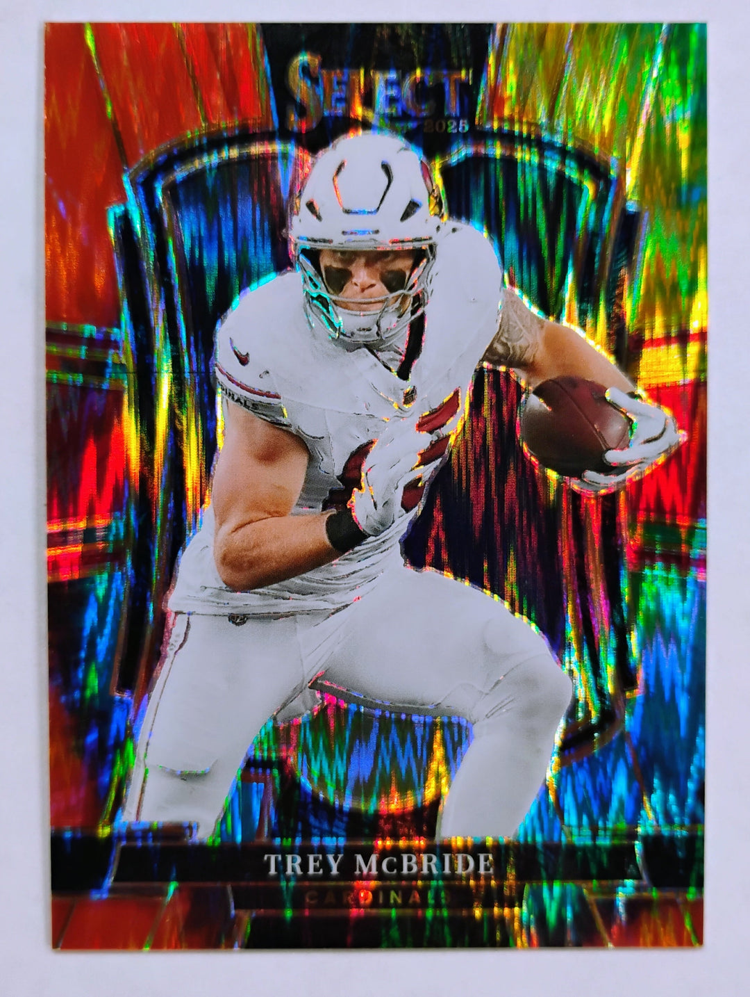 2025 Panini Select Football Trey McBride Premier Level #124 Tie-Dye /25