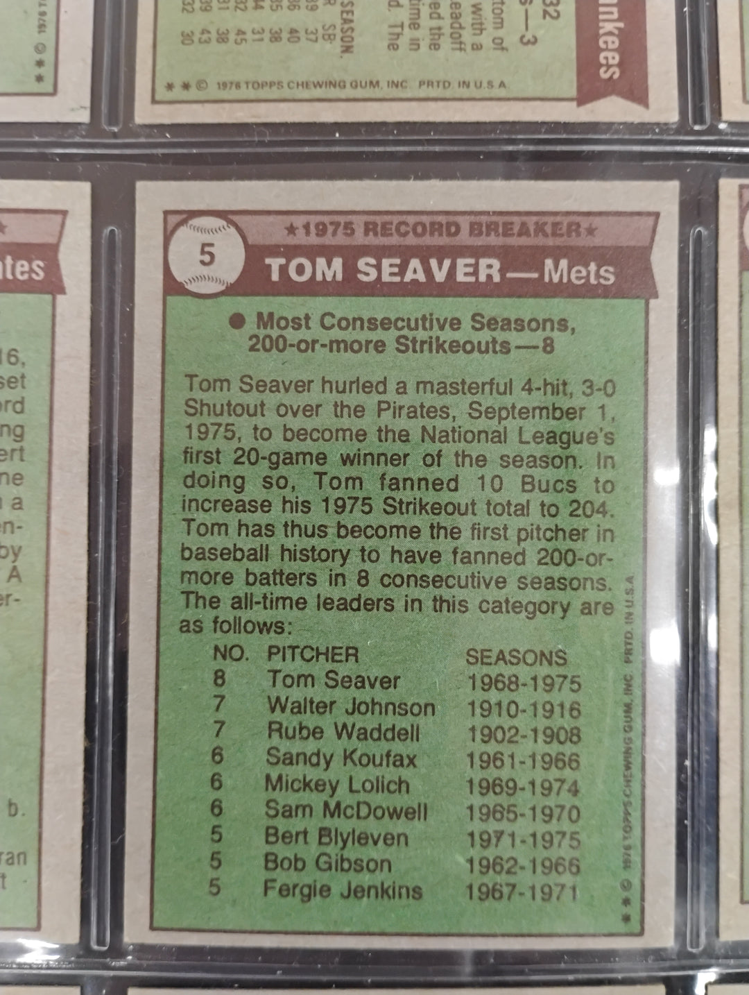 1976 Topps Baseball Complete Set EX-Mint