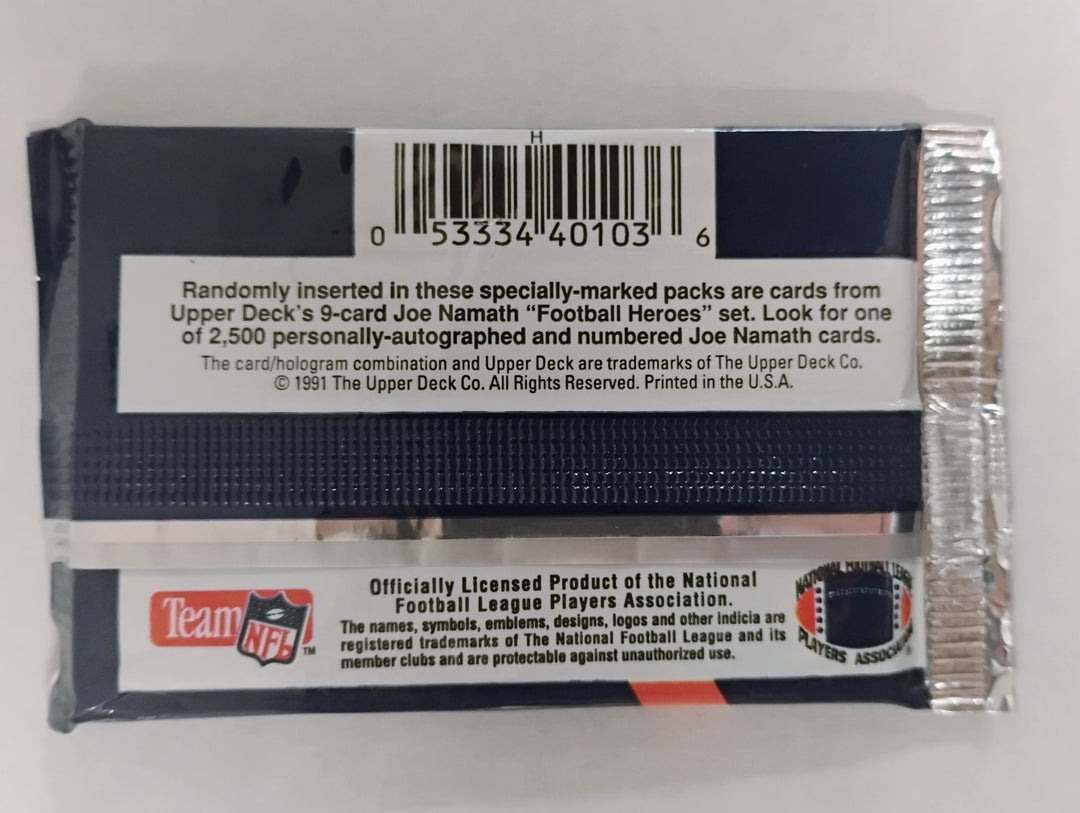 1991 Upper Deck Football Hi Series Sealed Pack