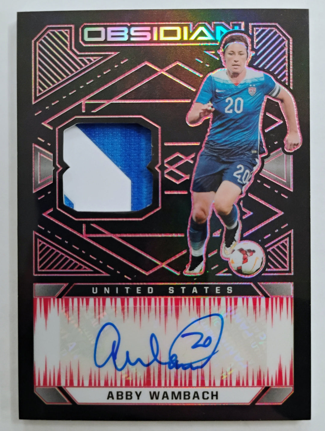 2021-22 Panini Obsidian Soccer Abby Wambach #JA-WAM 01/25