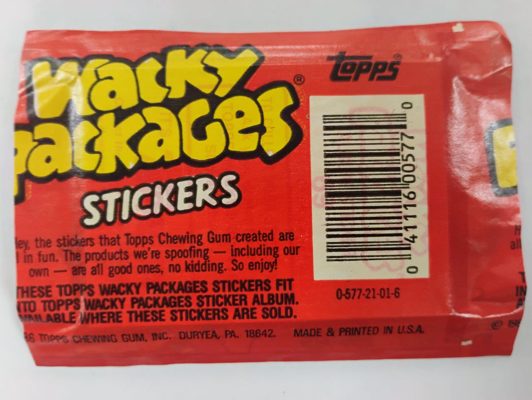 1986 Topps Wacky Packages Sticker Pack
