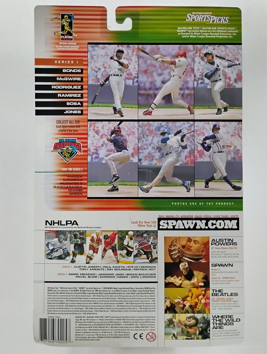 2000 Mcfarlane Big League Challenge Sammy Sosa Sealed