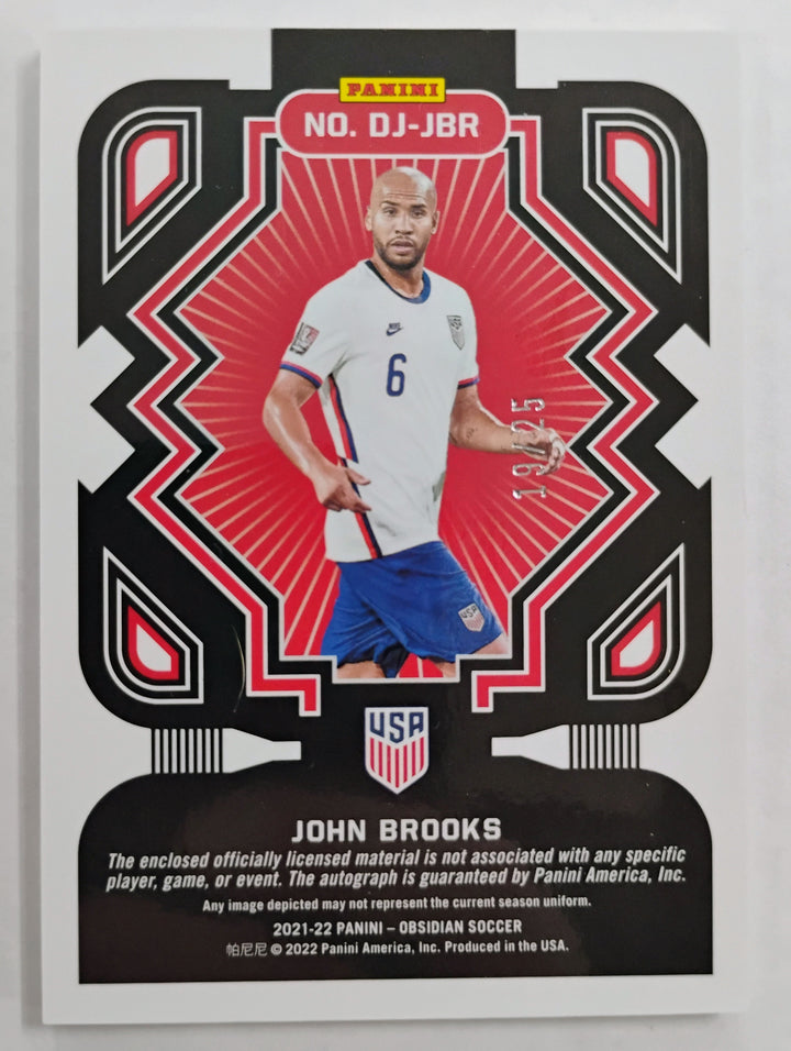 2021-22 Panini Obsidian Soccer John Brooks #DJ-JBR 19/25