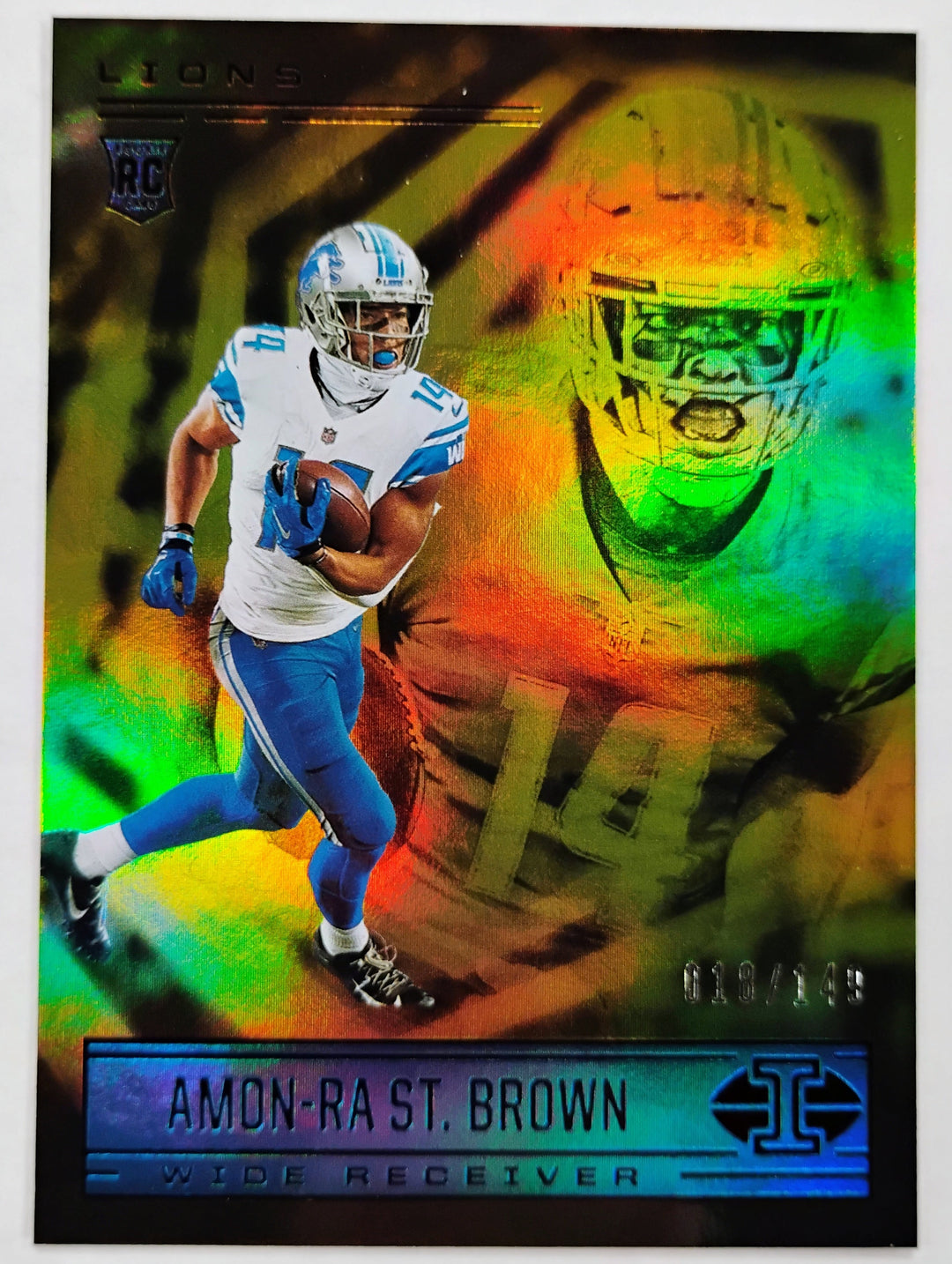 2021 Panini Illusions Football Amon-Ra St. Brown #86 RC 018/149