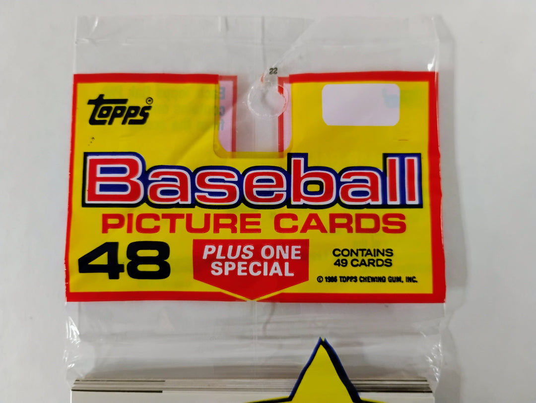 1986 Topps Baseball Rack Pack