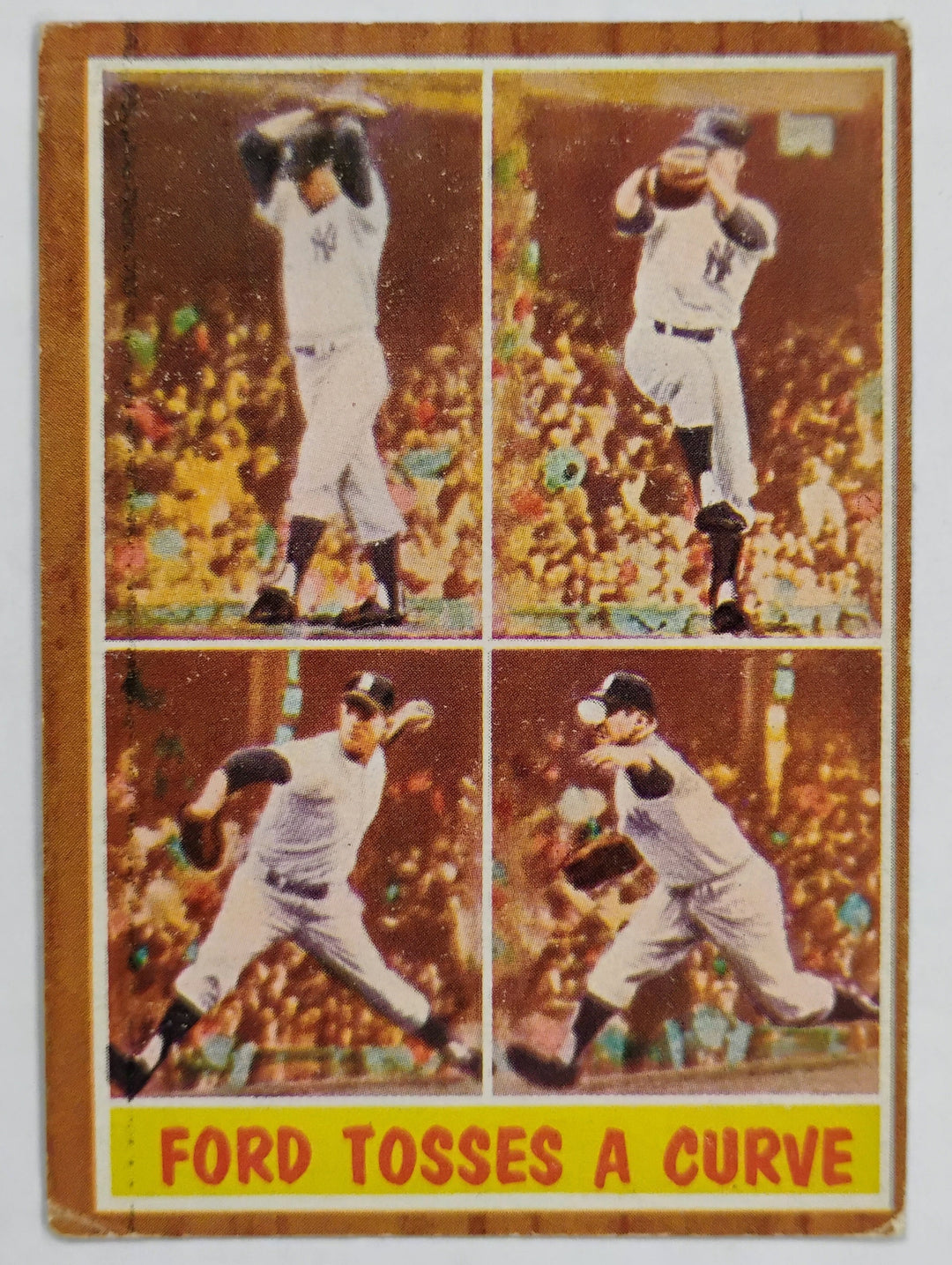 1962 Topps Baseball Whitey Ford #315 Ford Tosses A Curve