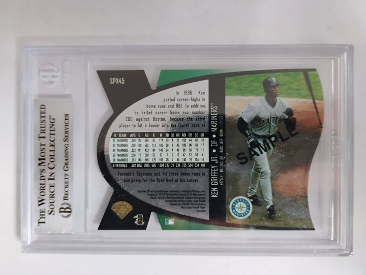 1997 SPX Baseball Ken Griffey Jr Sample BGS 8.5