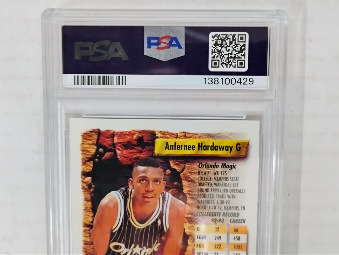 1993 Topps Finest Anfernee Hardaway #189 Refractor PSA 8 NM-MT