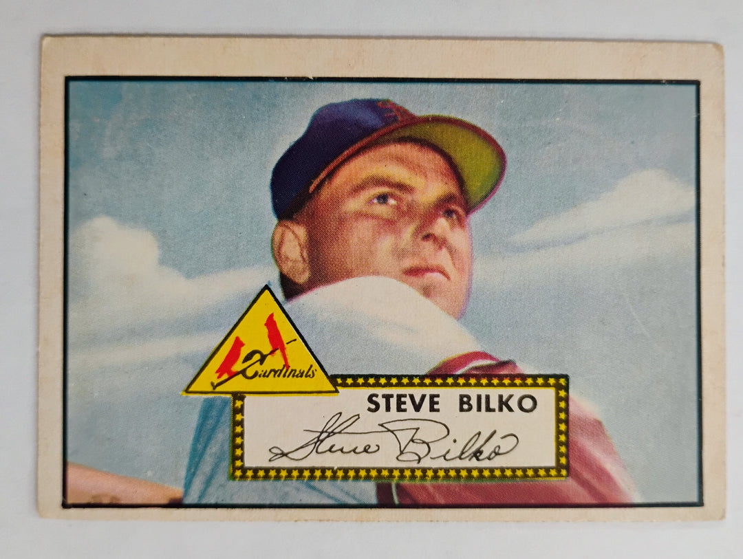 1952 Topps Baseball Steve Bilko #287 Red Back