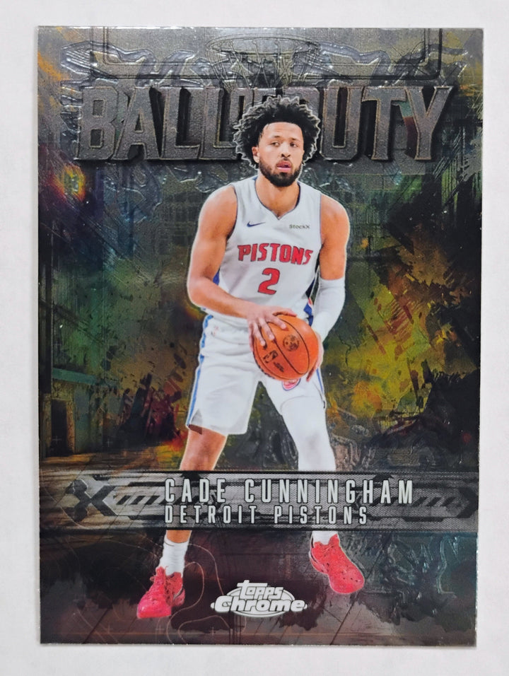 2025 Topps Chrome Basketball Cade Cunningham #BD-11  Ball OF Duty