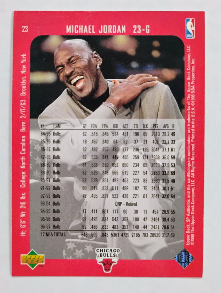 1997-98 SP Authentic Michael Jordan #23