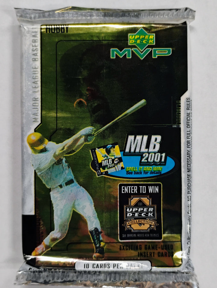 2001 Upper Deck MVP Baseball Sealed Hobby Pack