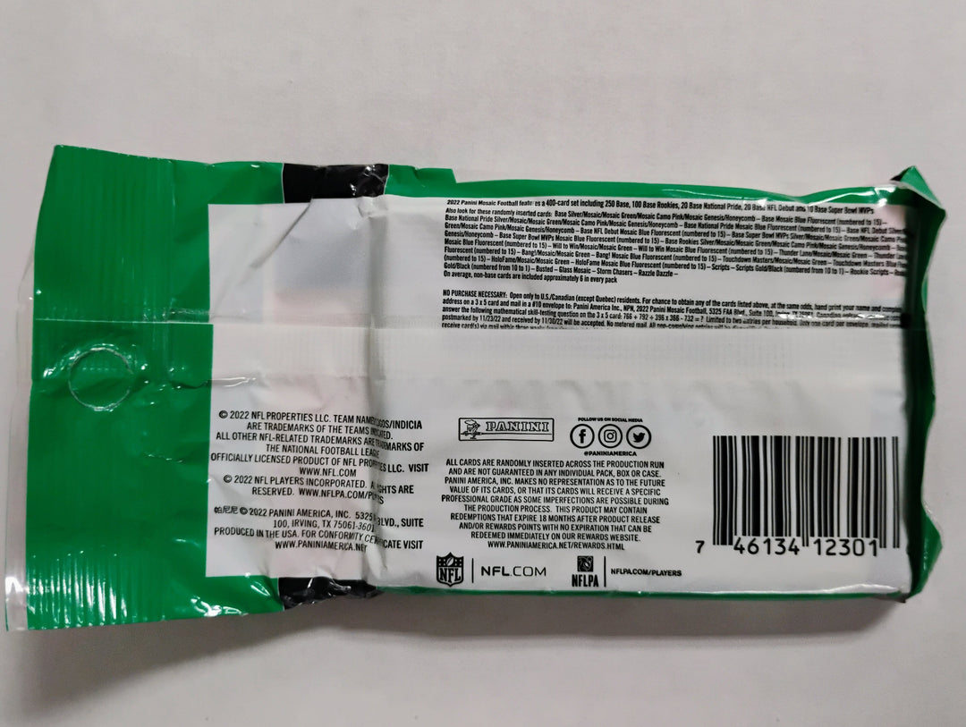 2022 Panini Mosaic Football 15 Card Retail Pack