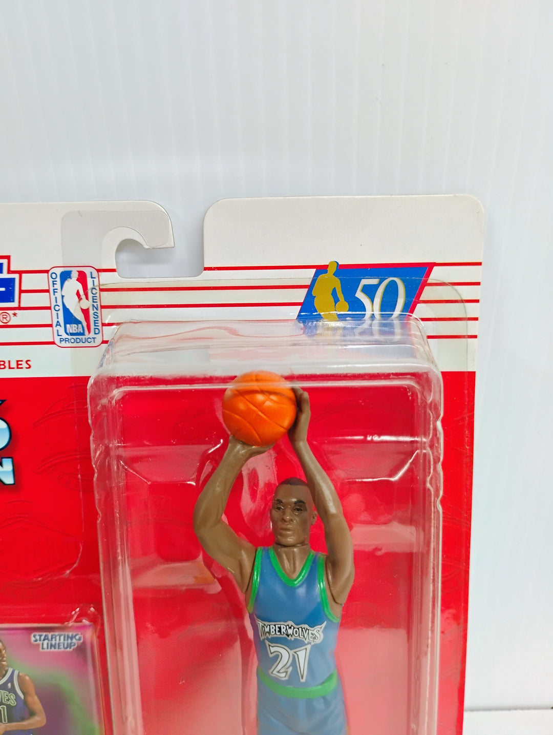 1996 Starting Lineup Kevin Garnett NBA Hoops Rookie Card