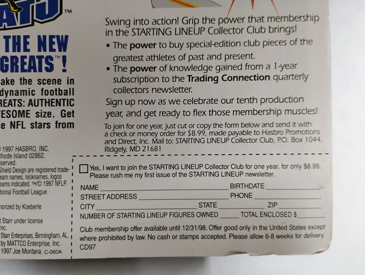 1997 Kenner Starting Lineup Classic Doubles Dan Marino/Bob Griese Sealed