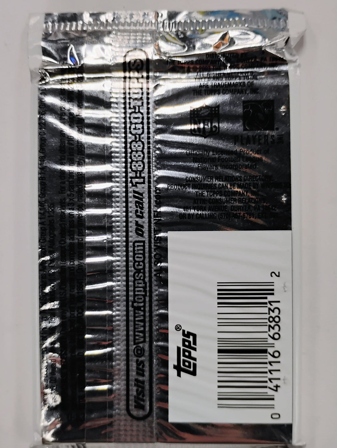 2003 Topps Total Football Sealed Pack