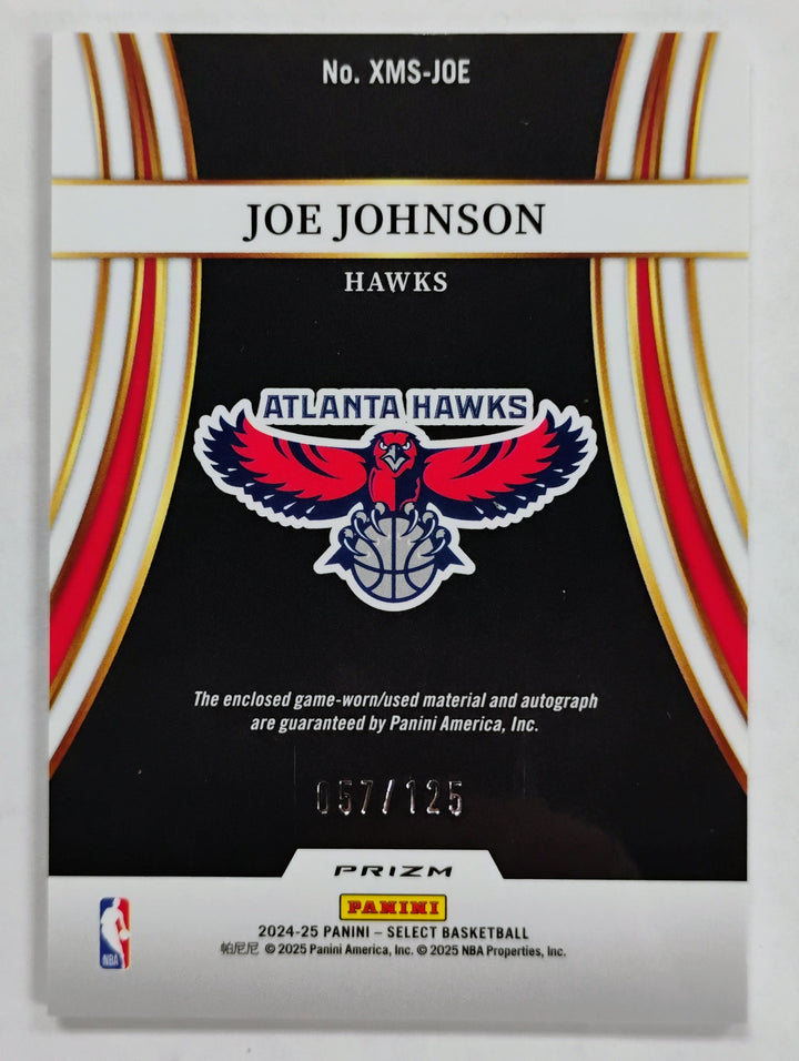 2024-25 Panini Select Basketball Joe Johnson #XMS-JOE X-Factor Prizm 067/125