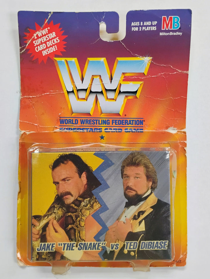 1990 WWF  Superstars Wrestling Jake "The Snake" Roberts VS Ted Dibiase Card Game Sealed