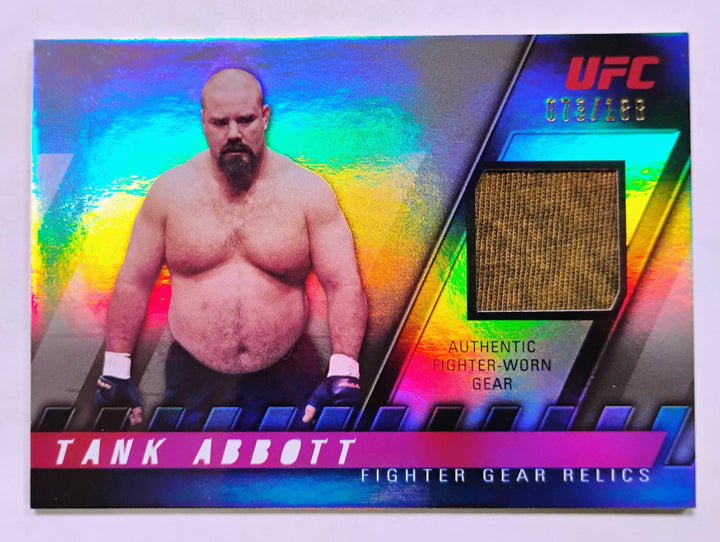 2010 Topps UFC Tank Abbott Knockout Fighter Gear Relic Rookie Card #FG-TA  /188