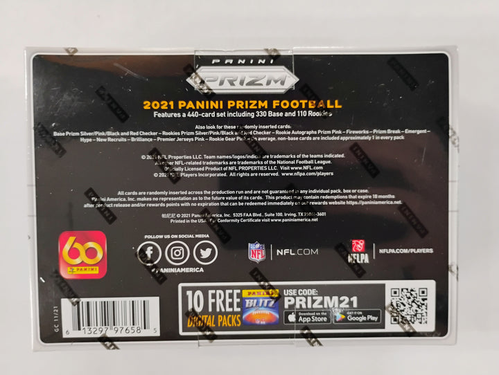 2021-22 Panini Prizm Football Pink Prizm Exclusive Mega Box