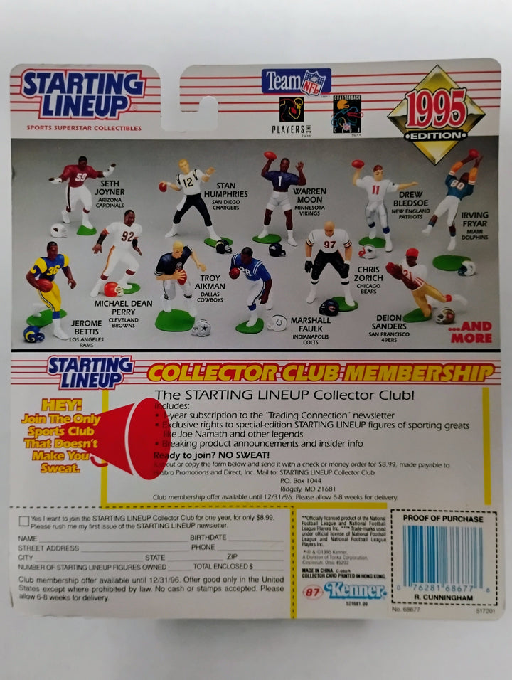 1995 Kenner Starting Lineup Football Randall Cunningham Sealed