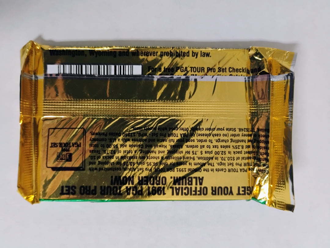 1991 Pro Set PGA Tour Golf Cards Pack