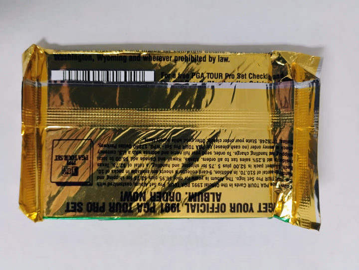1991 Pro Set PGA Tour Golf Cards Pack