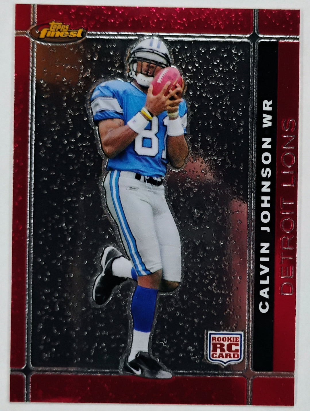 2007 Topps Finest Football Calvin Johnson RC #135