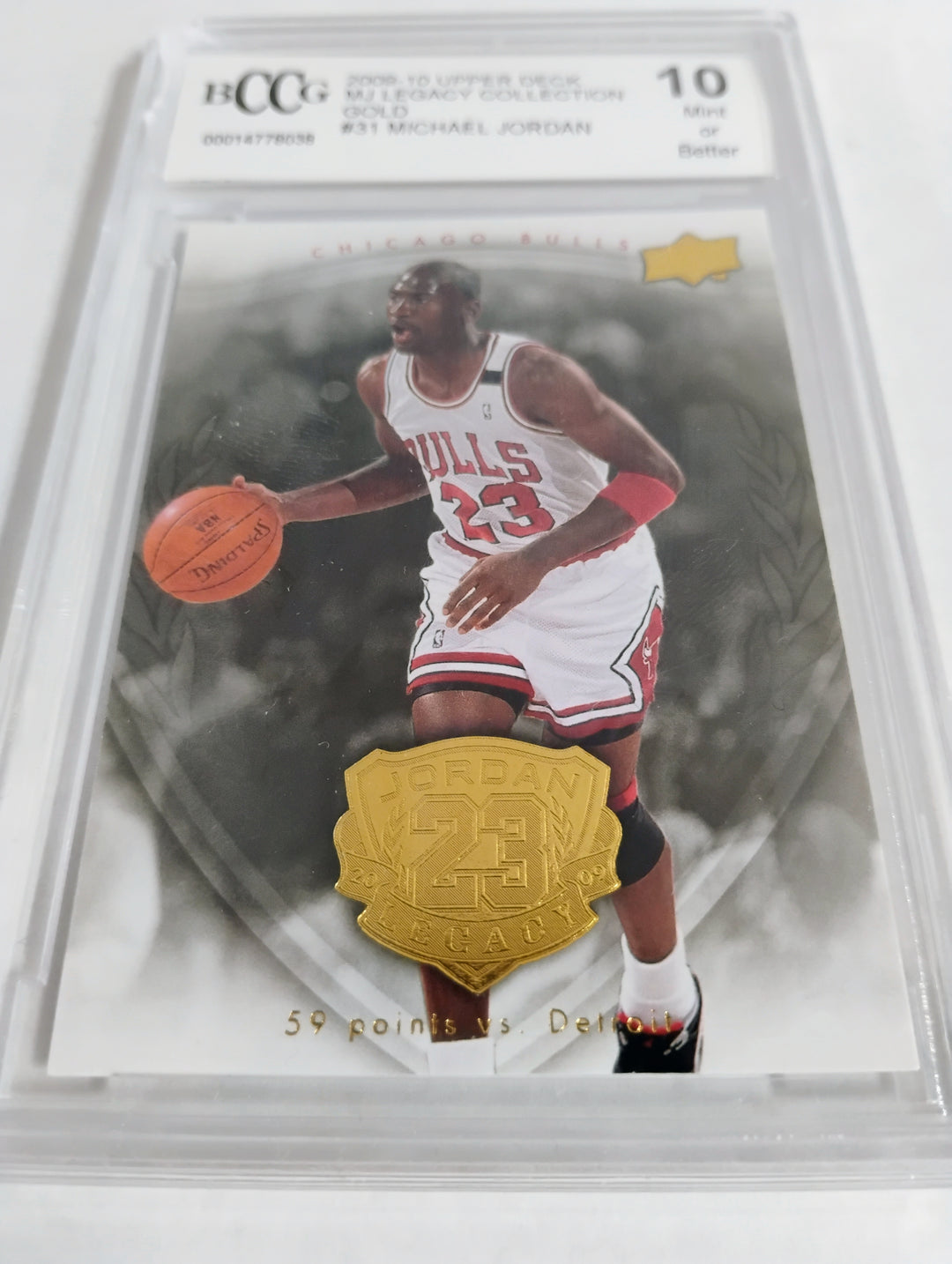 2009-10 Upper Deck Basketball Michael Jordan MJ Legacy Collection Gold #31 BCCG 10