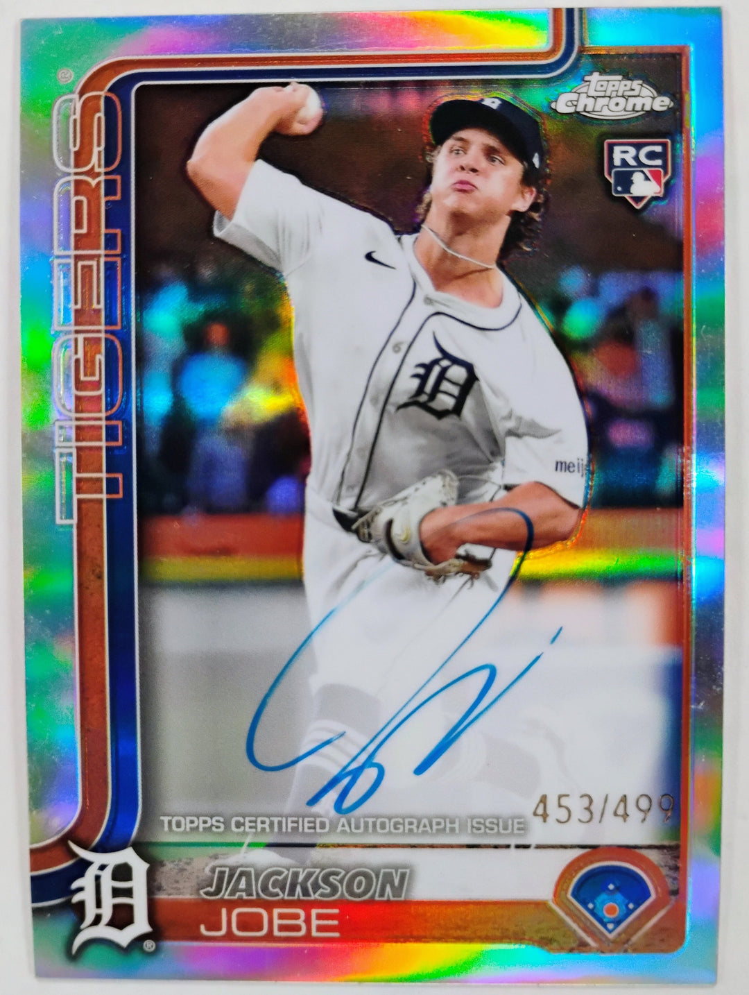 2025 Topps Chrome Baseball Jackson Jobe RC #RA-JJO Refractor 453/499