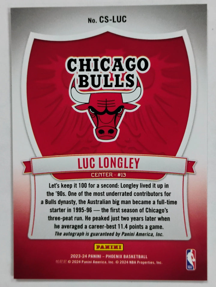 2023-24 Panini Phoenix Basketball Luc Longley #CS-LUC Crusade