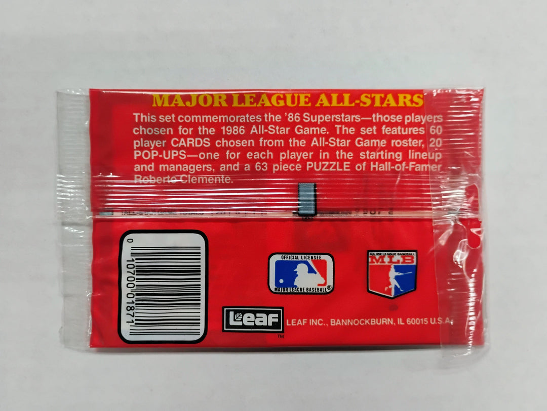 1986 Donrusss All Star Pop-Up Puzzle & Card Sealed Pack