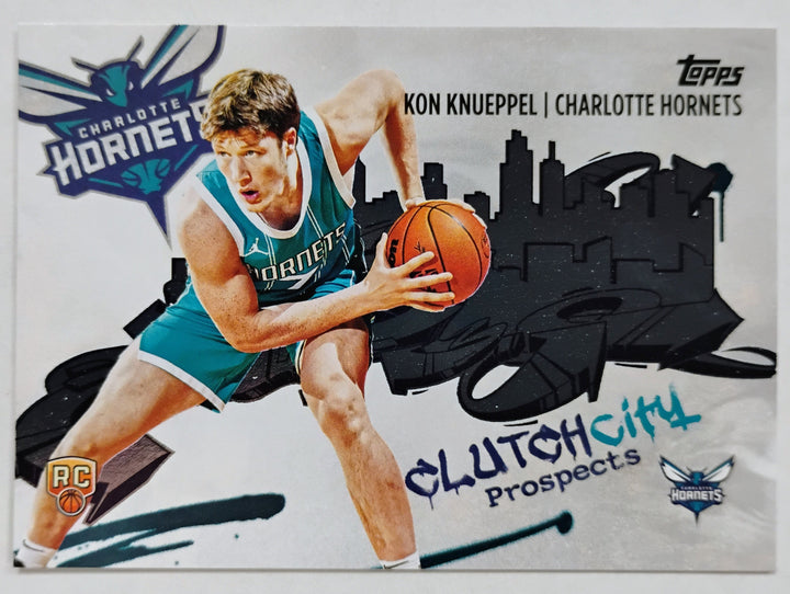 2025 Topps Basketball Kon Knueppel #CC-4  Clutch City Prospects