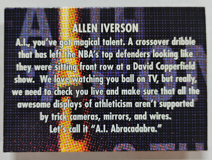 1998-99 Thunder Basketball Allen Iverson #7 Flight School